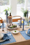 Serwetka EDEN denim, 2-szt, niebieski